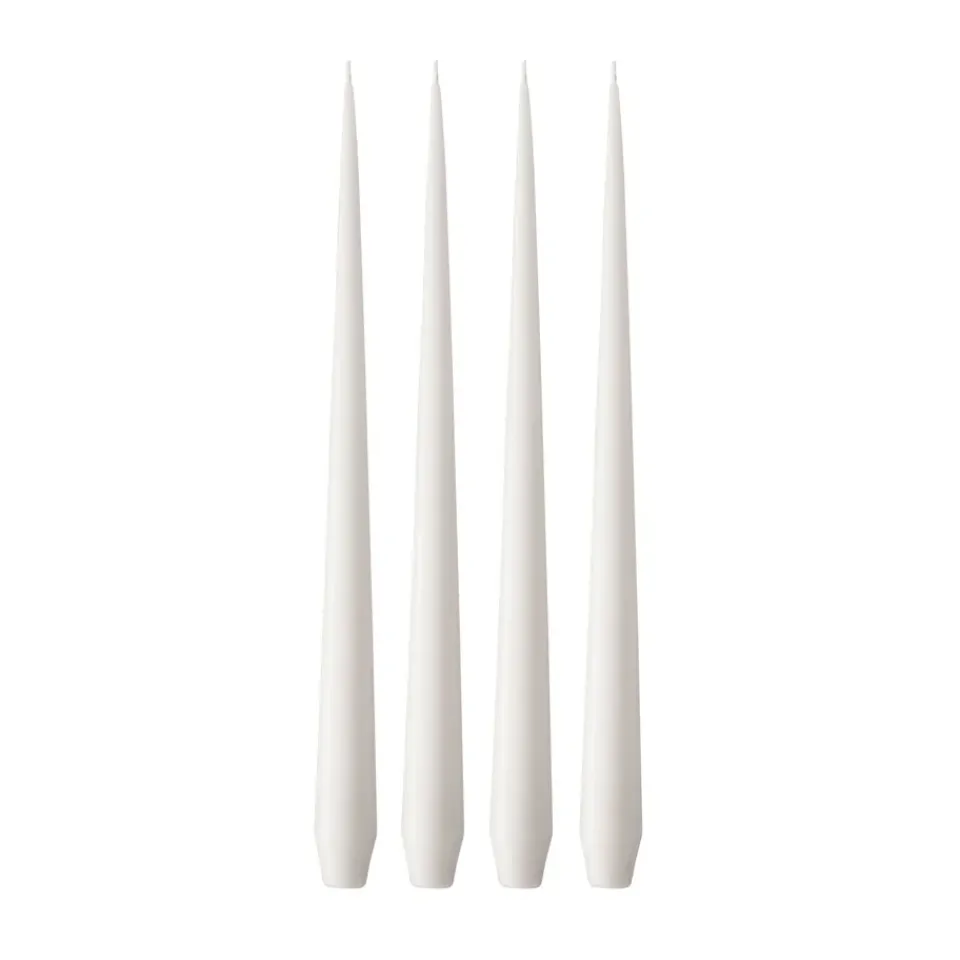 Ester & erik Kynttilät^-kynttilä, 4-pakkaus matta, White ash 21, 42 cm