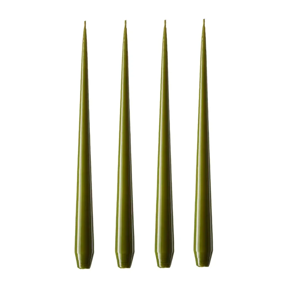 Ester & erik Kynttilät^-kynttilä, 4-pakkaus lakattu, olive glow, 32 cm