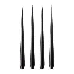 Ester & erik Kynttilät^-kynttilä, 4-pakkaus matta, raw black, 42 cm