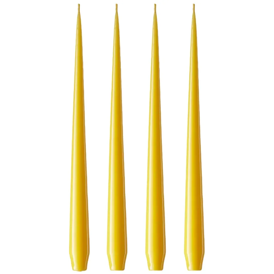 Ester & erik Kynttilät^-kynttilä, 4-pakkaus lakattu, dark Lemon drop 15/2-0, 42 cm