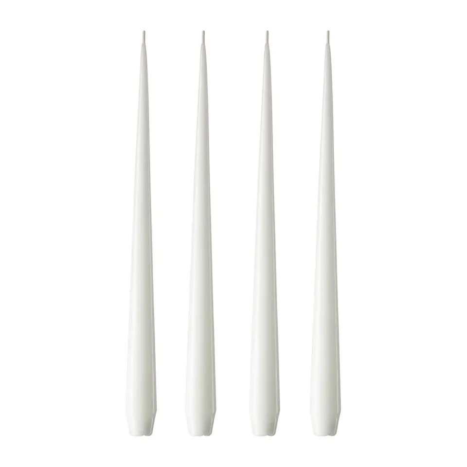 Ester & erik Kynttilät^-kynttilä, 4-pakkaus lakattu, pure white, 42 cm