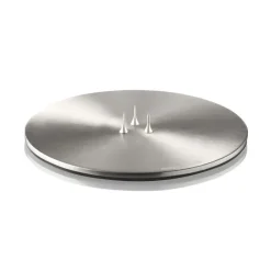 Ester & erik Kynttilälyhdyt & Kynttilävadit^kynttilän aluslautanen Ø 12 cm matta, Silver