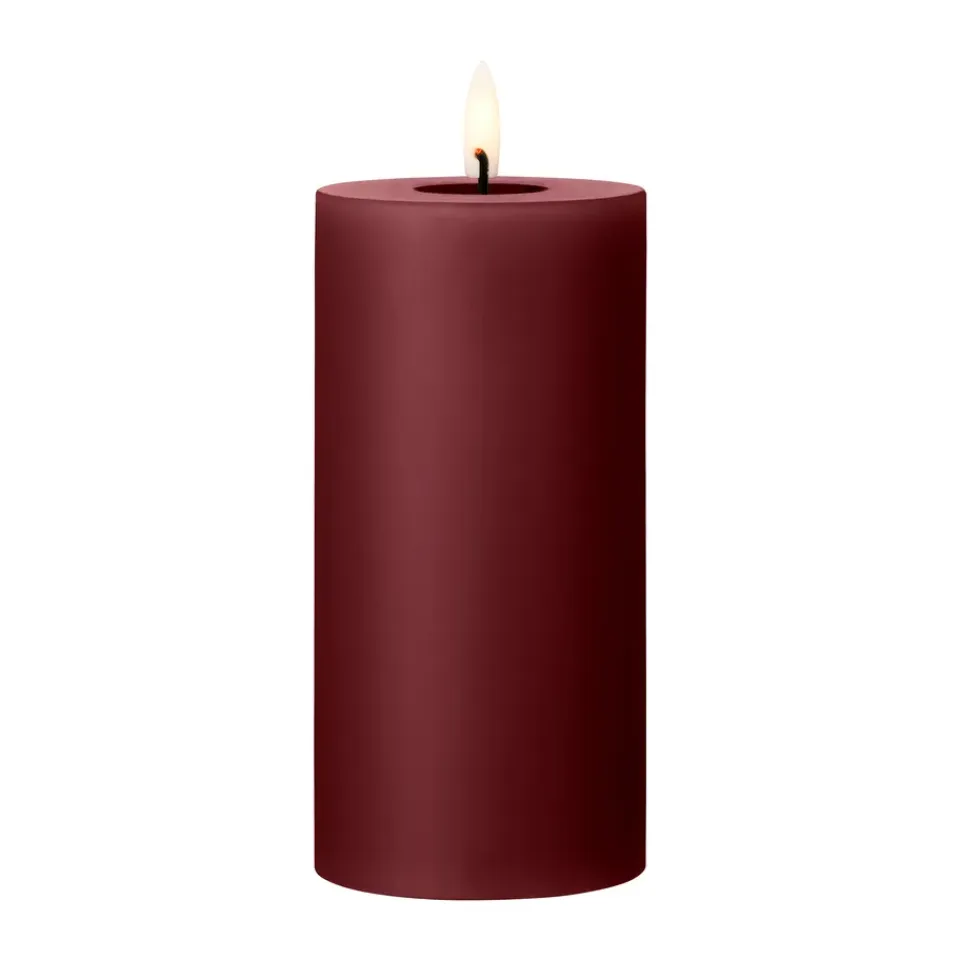 Ester & erik Led-Kynttilät^LED-pöytäkynttilä, 44/2 Deep Wine, 15 cm