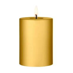 Ester & erik Led-Kynttilät^LED-pöytäkynttilä, 90 Gold Metallic, 10 cm