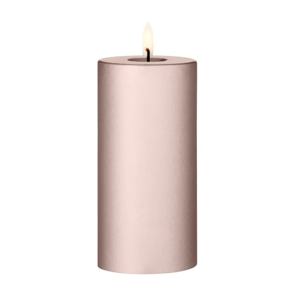 Ester & erik Led-Kynttilät^LED-pöytäkynttilä, 94 Champagne Metallic, 15 cm