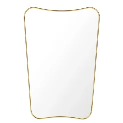 GUBI Seinäpeilit^F.A.33 Rectangulaire peili, messinki