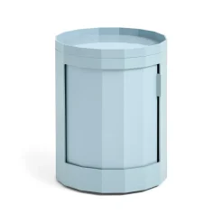 HAY Lipastot & Säilytyslaatikostot^Facet Cabinet low sivupöytä jalat/pyörät 49 cm, Misty blue