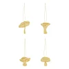 Cooee Design Joulukoristeet|Pääsiäiskoristeet^Fungi koristeriipus 4 osaa, Brass