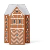 Kähler Kynttilälyhdyt & Kynttilävadit^Gingerbread kynttilälyhty suuri 17 cm, Ruskea