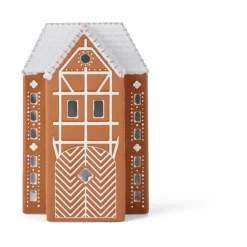 Kähler Kynttilälyhdyt & Kynttilävadit^Gingerbread kynttilälyhty suuri 17 cm, Ruskea