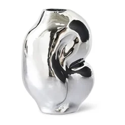 HKliving Maljakot^Gleam maljakko small, Chrome