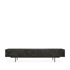 Ethnicraft Senkit & Sivupöydät|Tv-Tasot & Mediakalusteet^Graphic mediataso, Black 242 cm