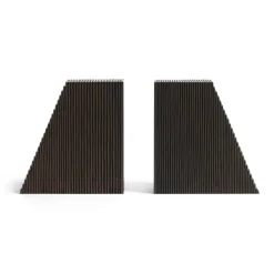 Ethnicraft Kodinsisustusta Ja Yksityiskohtia^Grooves kirjatuki 2-pakkaus, Mahogany dark brown