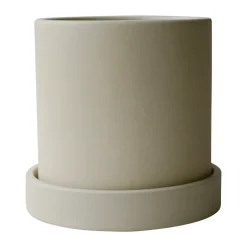 DBKD Ruukut^Grow ruukku Ø10 cm aluslautasella, Sandy creme