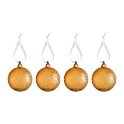 Cooee Design Joulukoristeet^Gry Marble joulupallo Ø8 cm, Cognac