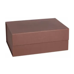 OYOY Laatikot & Rasiat^Hako säilytyslaatikko A4, Dark caramel