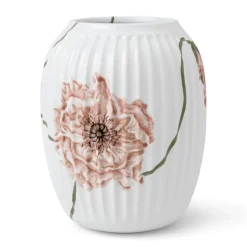Kähler Maljakot^Hammershøi Poppy -maljakko 21 cm, Valkoinen