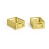 HAY Säilytyskorit^Colour Crate Mini 2-pack 13x17 cm, Dusty yellow