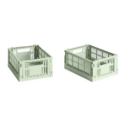 HAY Säilytyskorit^Colour Crate Mini 2-pack 13x17 cm, Mint