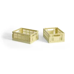 HAY Säilytyskorit^Colour Crate Mini 2-pack 13x17 cm, Light yellow