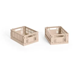 HAY Säilytyskorit^Colour Crate Mini 2-pack 13x17 cm, Powder
