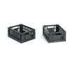 HAY Säilytyskorit^Colour Crate Mini 2-pack 13x17 cm, Charcoal