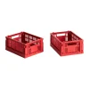 HAY Säilytyskorit^Colour Crate Mini 2-pack 13x17 cm, Red