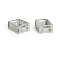HAY Säilytyskorit^Colour Crate Mini 2-pack 13x17 cm, Grey