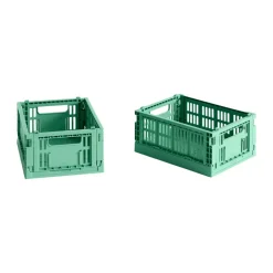 HAY Säilytyskorit^Colour Crate Mini 2-pack 13x17 cm, Dark mint