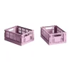 HAY Säilytyskorit^Colour Crate Mini 2-pack 13x17 cm, Dusty rose