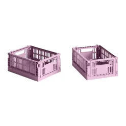 HAY Säilytyskorit^Colour Crate Mini 2-pack 13x17 cm, Dusty rose