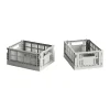 HAY Säilytyskorit^Colour Crate Mini 2-pack 13x17 cm, Light grey