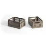 HAY Säilytyskorit^Colour Crate Mini 2-pack 13x17 cm, Warm grey