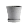 HAY Ruukut^Flowerpot with saucer -ruukku XXL Ø26 cm, Harmaa