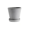 HAY Ruukut^Flowerpot with saucer -ruukku XL Ø21.5 cm, Harmaa