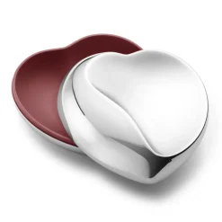 Georg Jensen Laatikot & Rasiat^Heart box -korurasia, Suuri 12 x 13 cm