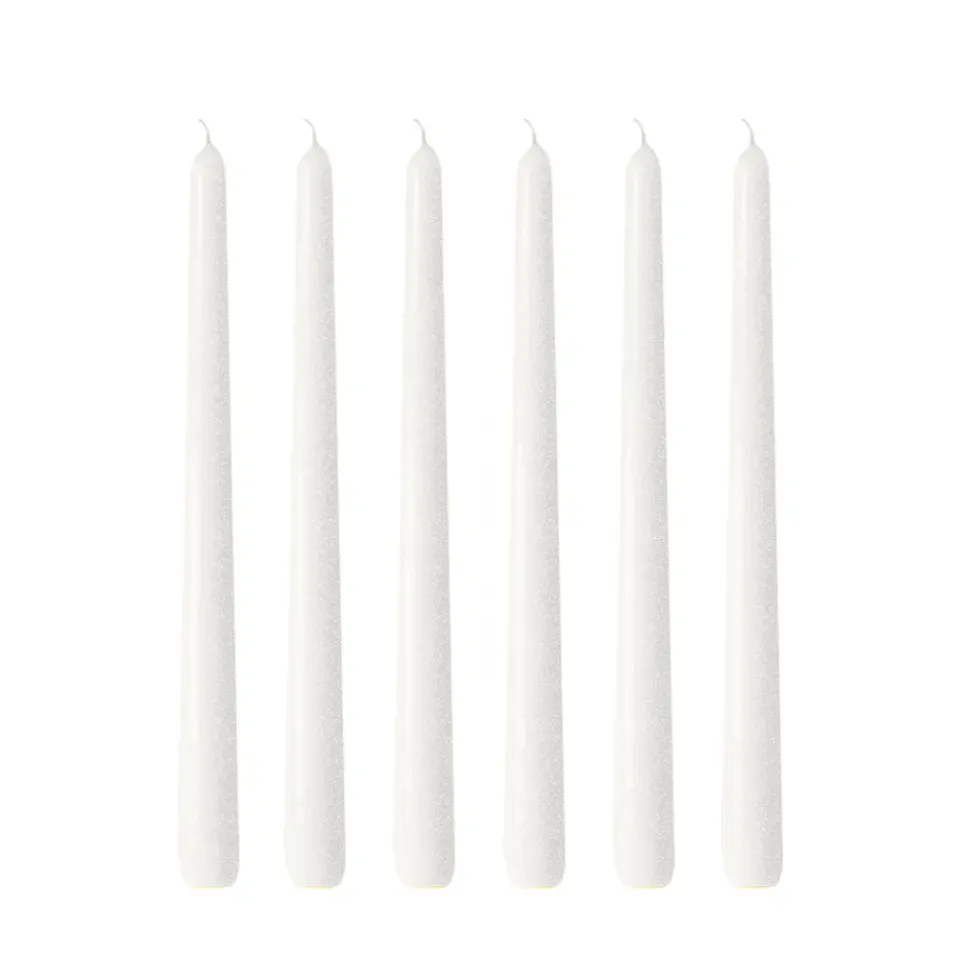 Hilke Collection Kynttilät^Herrgårdsljus kynttilät 30 cm 6-pakkaus, Helmiäisvalkoinen kiilto