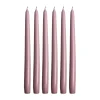 Hilke Collection Kynttilät^Herrgårdsljus kynttilät 30 cm 6-pakkaus, Metallinen vaaleanpunainen