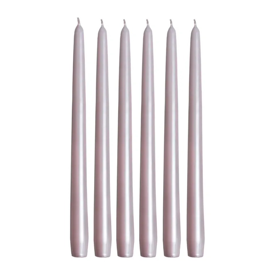 Hilke Collection Kynttilät^Herrgårdsljus kynttilät 30 cm 6-pakkaus, Vaaleanpunainen Helmi