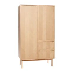 Hübsch Kaapit & Vitriinit^Herringbone vaatekaappi suuri, Tammi