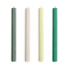 HAY Kynttilät^Hexagon Candle kynttilä mix 4-pack, Greens-whites