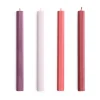 HAY Kynttilät^Hexagon Candle kynttilä mix 4-pack, Reds-bordeaux.