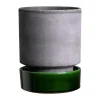 Bergs Potter Ruukut^Hoff ruukku, Ø16 cm, Raw Grey-Emerald Green
