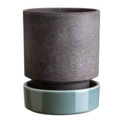 Bergs Potter Ruukut^Hoff ruukku, Ø14 cm, Raw Grey-Misty Blue