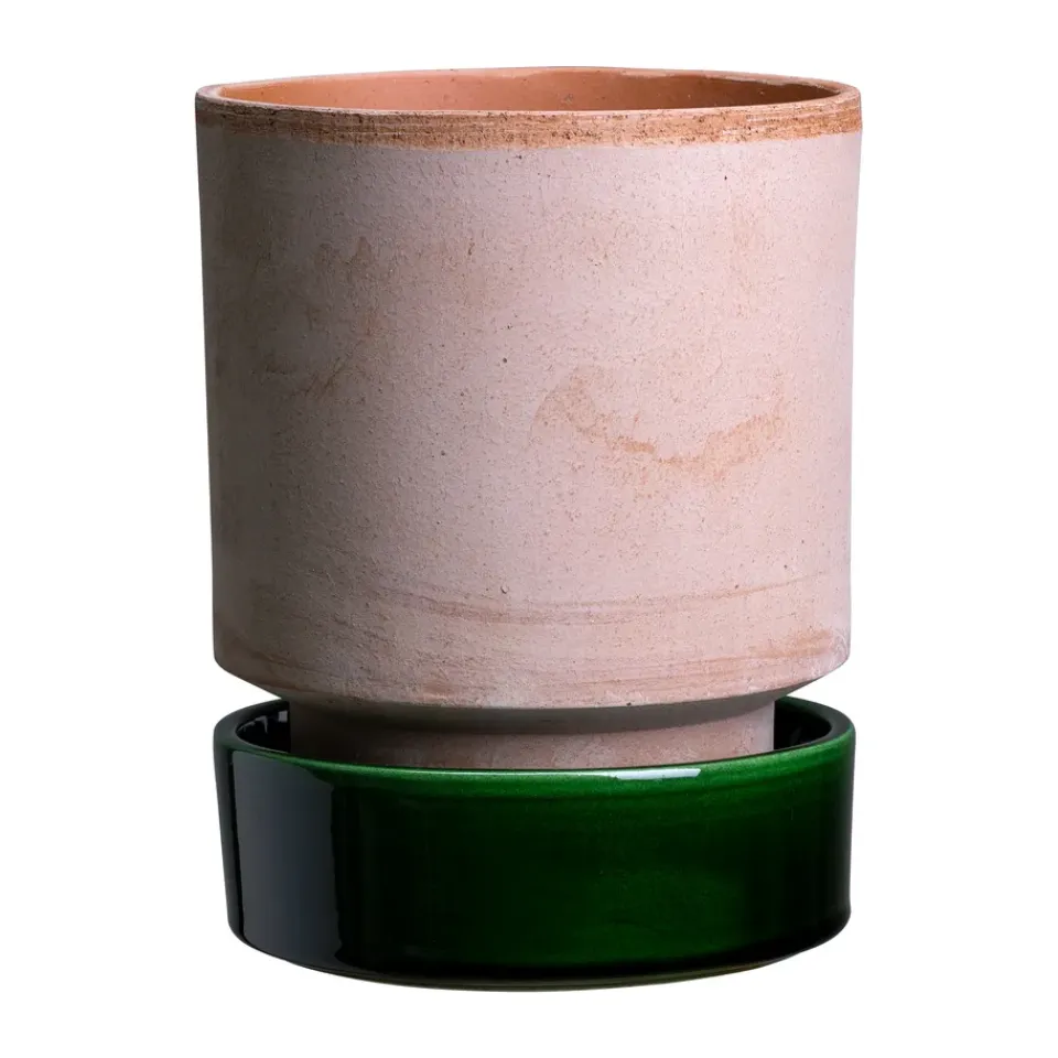 Bergs Potter Ruukut^Hoff ruukku, Ø18 cm, Raw Rosa-Emerald Green