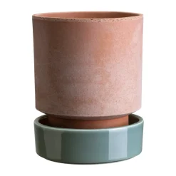 Bergs Potter Ruukut^Hoff ruukku, Ø16 cm, Raw Rosa-Misty Blue