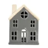 Lene Bjerre Joulukoristeet^Hollia koristetalo 18 cm, Dark grey