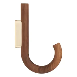Gejst Koukut & Vaateripustimet^Hook koukku 19 cm, Saksanpähkinä-messinki