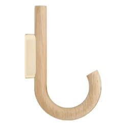 Gejst Koukut & Vaateripustimet^Hook koukku 19 cm, Tammi-messinki