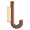 Gejst Koukut & Vaateripustimet^Hook koukku mini 13,3 cm, Saksanpähkinä-messinki